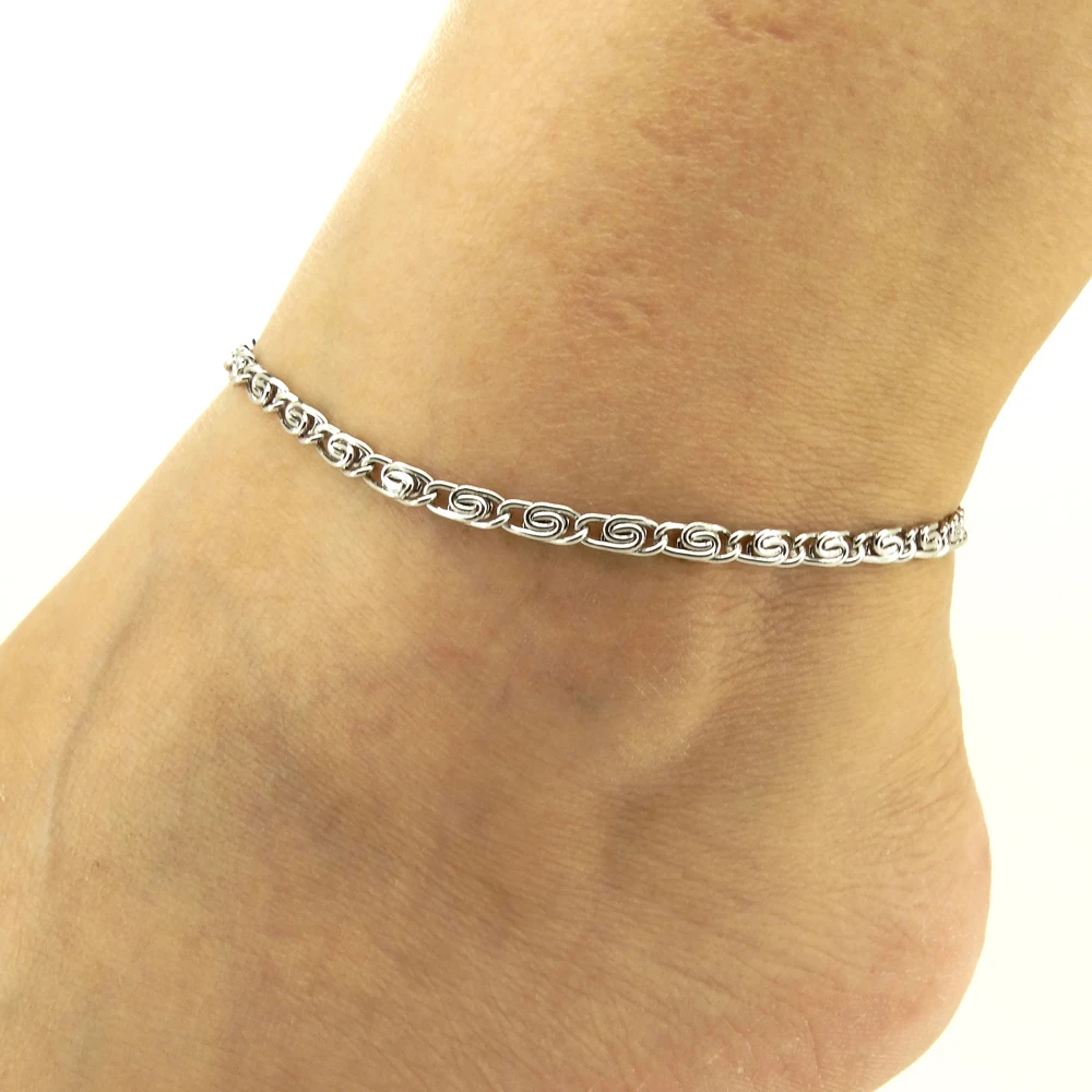 Women Ankel Bracelets Stainless Steel Anklets New Design T and CO Chain 9/10/11 Inches Vintage Fashion Jewelry Factory Offer - Image 2