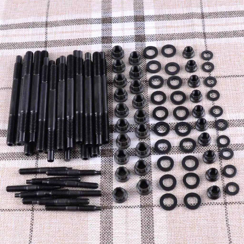 

CITALL Steel Cylinder Head Stud Kit Replacement Fit for Chevy LS1 LS3 5.3L 5.7L 6.0L Engines 2004 +