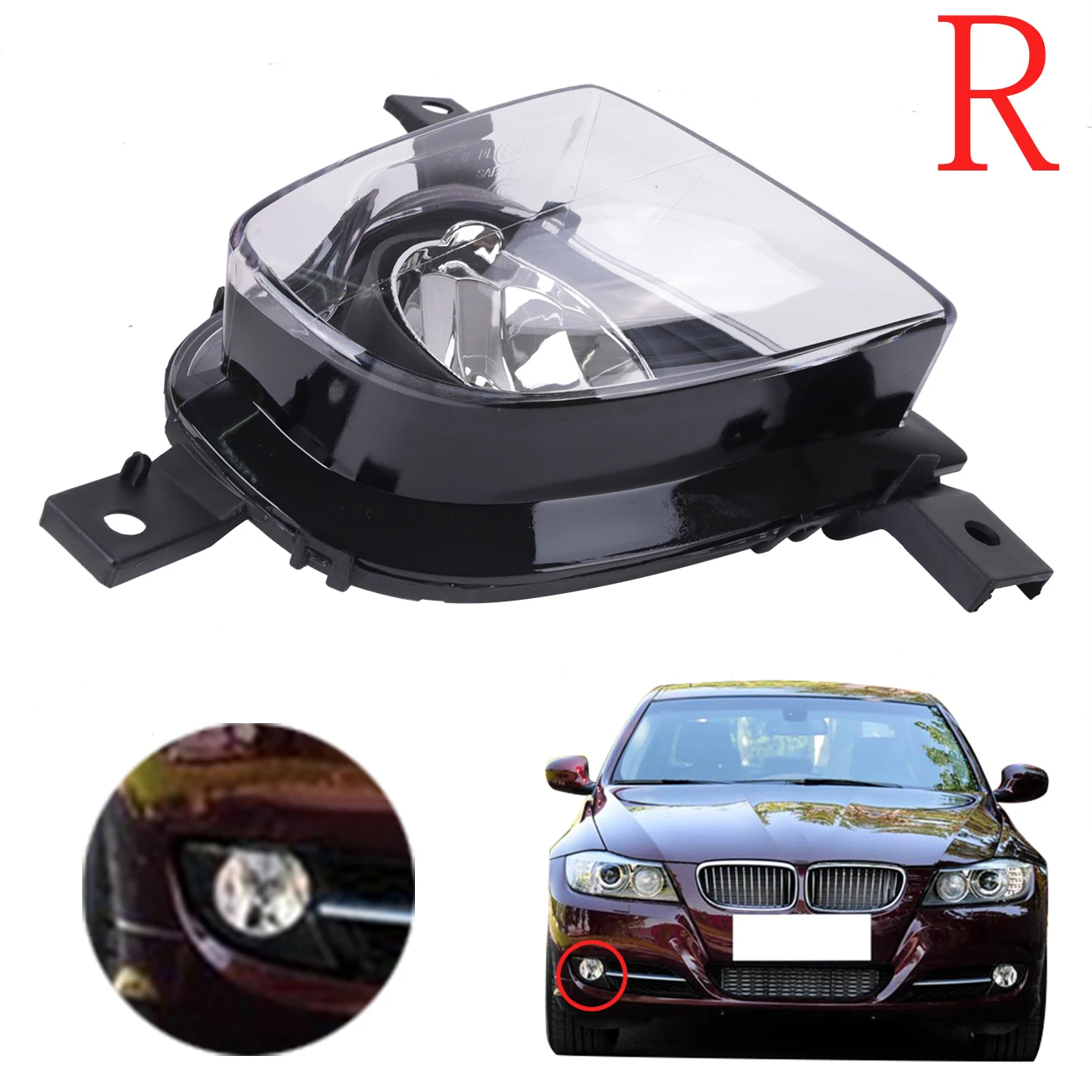 Right Side Fog Light Lamp Foglamp Cover For BMW 3 Series 328i 323i 335d