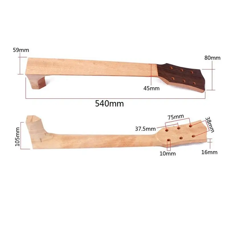 Гитарный гриф и пальцевая доска для 41 дюймовой акустической гитары, запасные части для гитарных аксессуаров