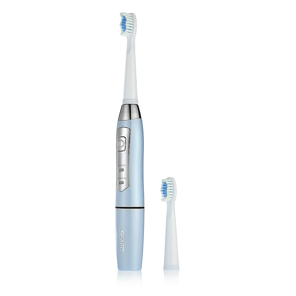 

SEAGO E1 Smart Sonic Electric Toothbrush Adult Timer Brush Rechargeable Tooth Brushes 2 Brushing Modes With Replacement Heads
