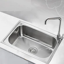 Кухонная раковина 304 нержавеющая сталь один слот кухня умывальник wx05031126