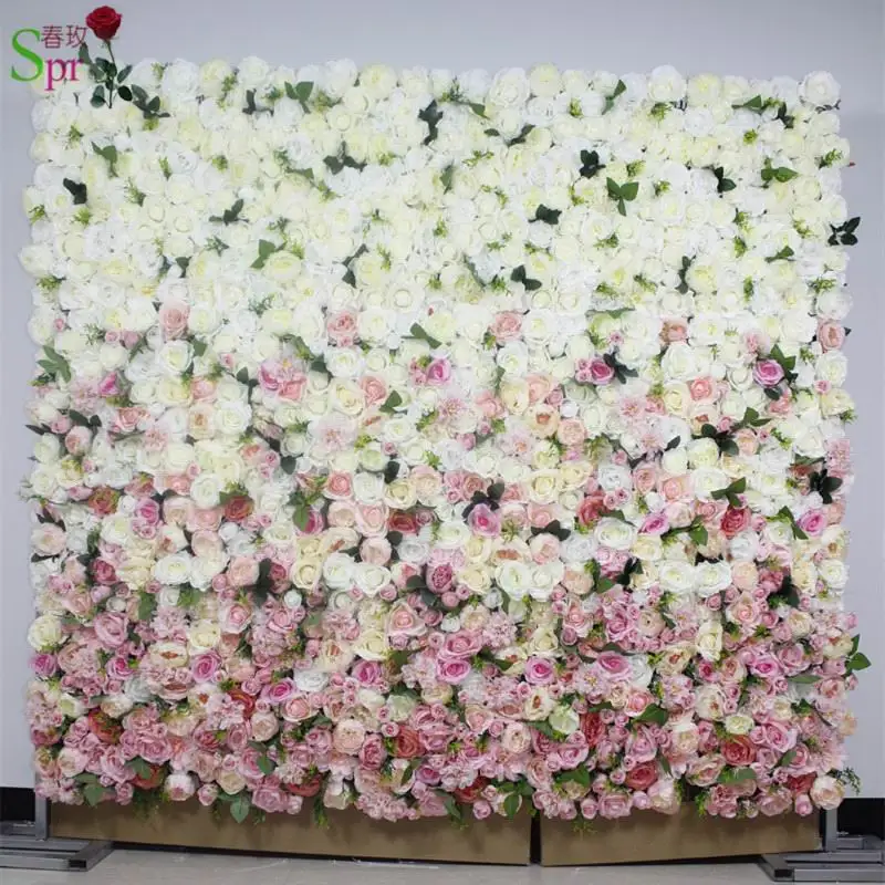 

SPR 24pcs/lot ombre wedding flower wall stage backdrop decorative wholesale artificial flower table centerpiece