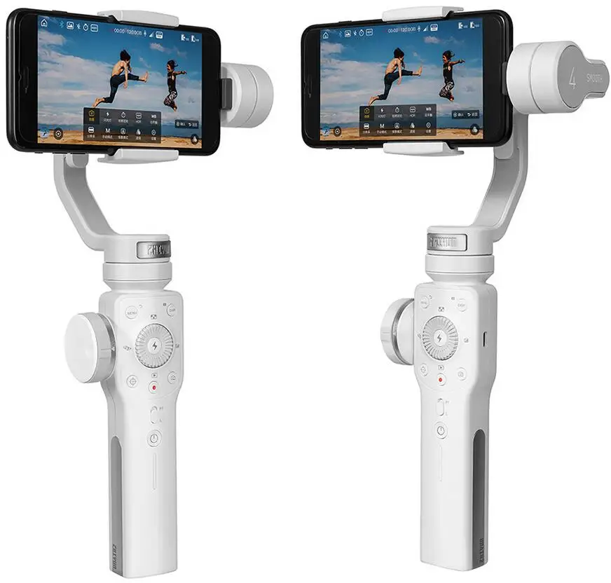 Zhiyun Smooth 4 Карманный 3-осевой бесщеточный карданный стабилизатор для iPhone X samsung для экшн-камеры gopro с фокусом PK DJI Osmo 2