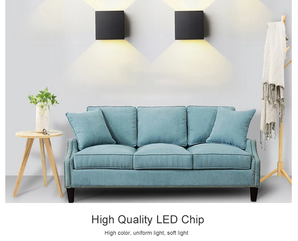 Up Down Lampada Led Wall Light Fixture Aluminum 7W Wall Lamp Sconce COB LED Wall Lamps For Loft Bathroom Bedroom Indoor Lighting (8)