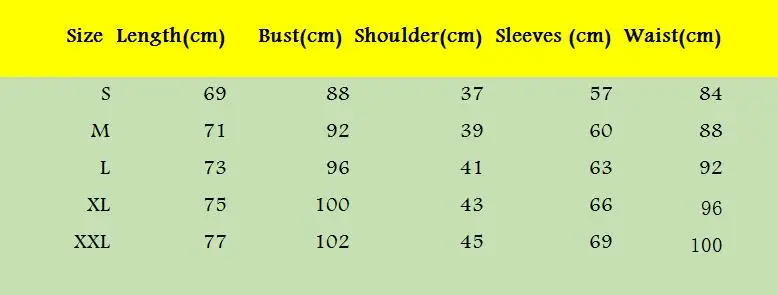 size chart a