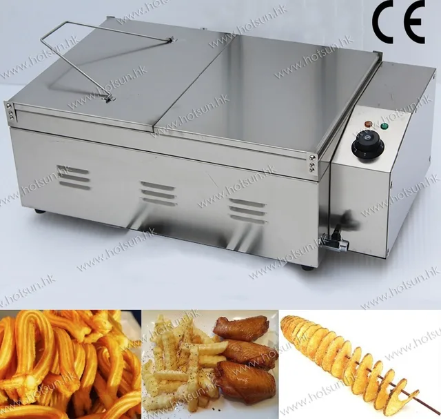 CE approved Commercial 25L electric single tank deep fryer with drain