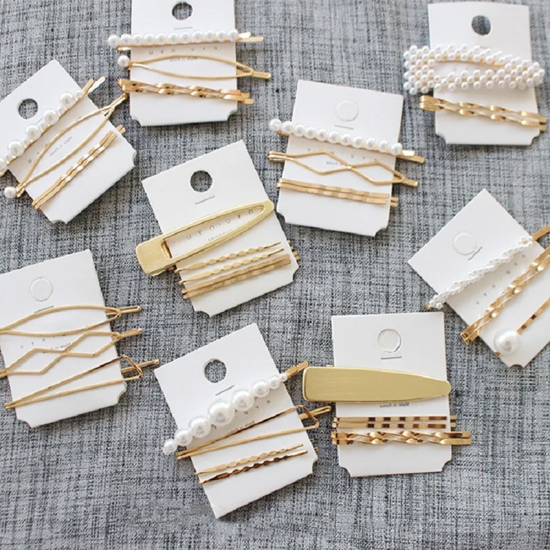 

3Pcs/Set Pearl Metal Hair Clip Hairband Comb Bobby Pin Barrette Hairpin Headdress Accessories Beauty Styling Tools New Arrival