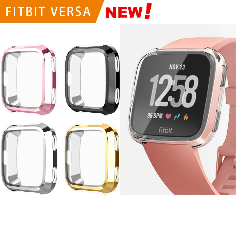 fitbit versa rose gold case