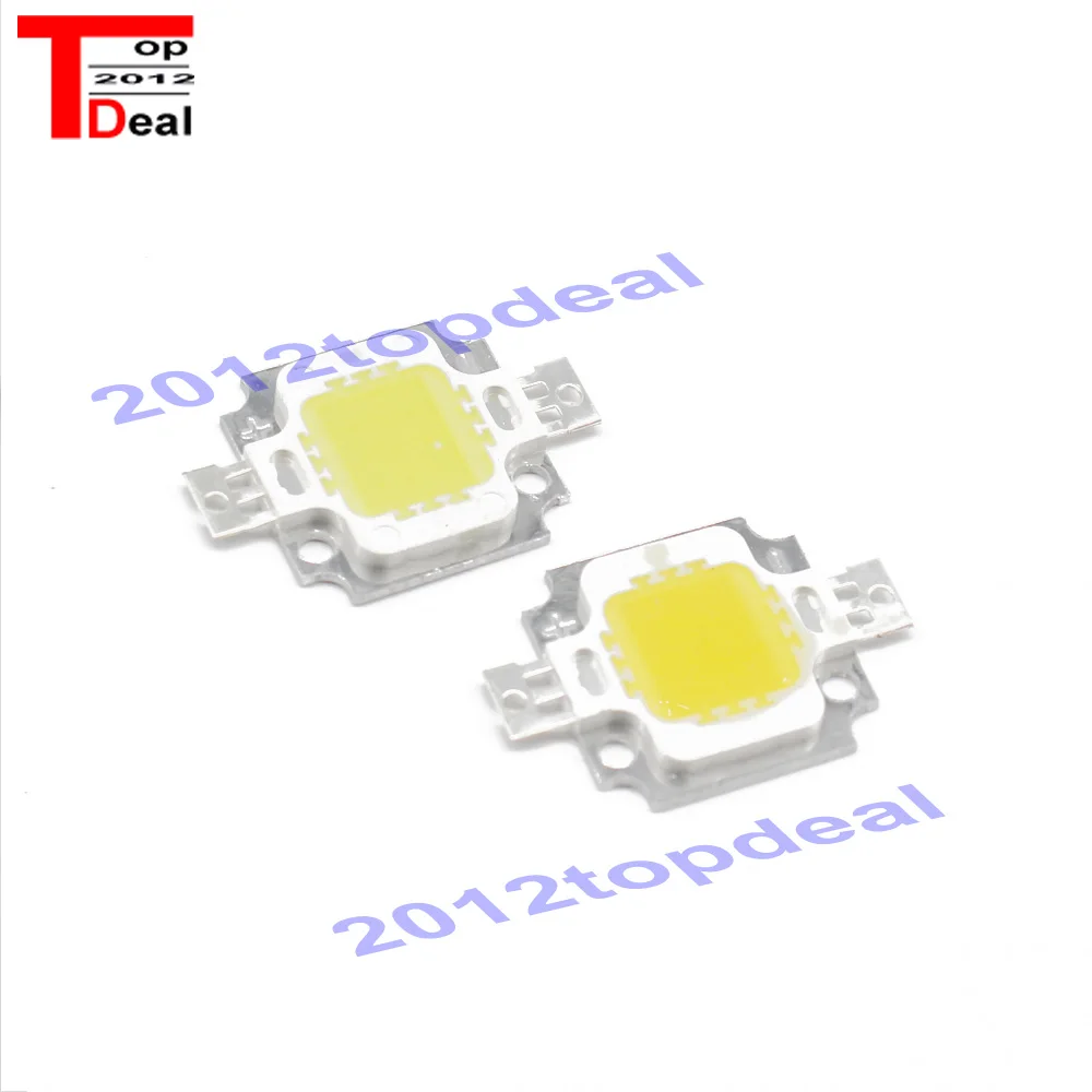 100 шт./лот 10 Вт светодиодный чип лампа 10 Вт светодиодный 900lm светильник белый высокой мощности 24mli чип для прожектора