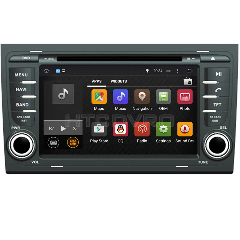 Perfect YMODVHT 7inch 4G Octa Core Android 9.0 7.1 Car DVD Player for Audi A4 2002-2008/for Seat Exeo 2010- RDS Radio Audio Video Stereo 3