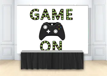 

Birthday Party Backdrop Retro Video Game On Themed Background Photo Studio Photography Backgrounds Dessert Table Wall Banners