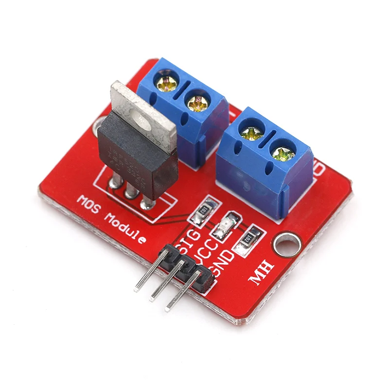 Верхняя кнопка Mosfet IRF520 модуль драйвера для Arduino MCU ARM Raspberry Pi 3 V 5 power MOS PWM