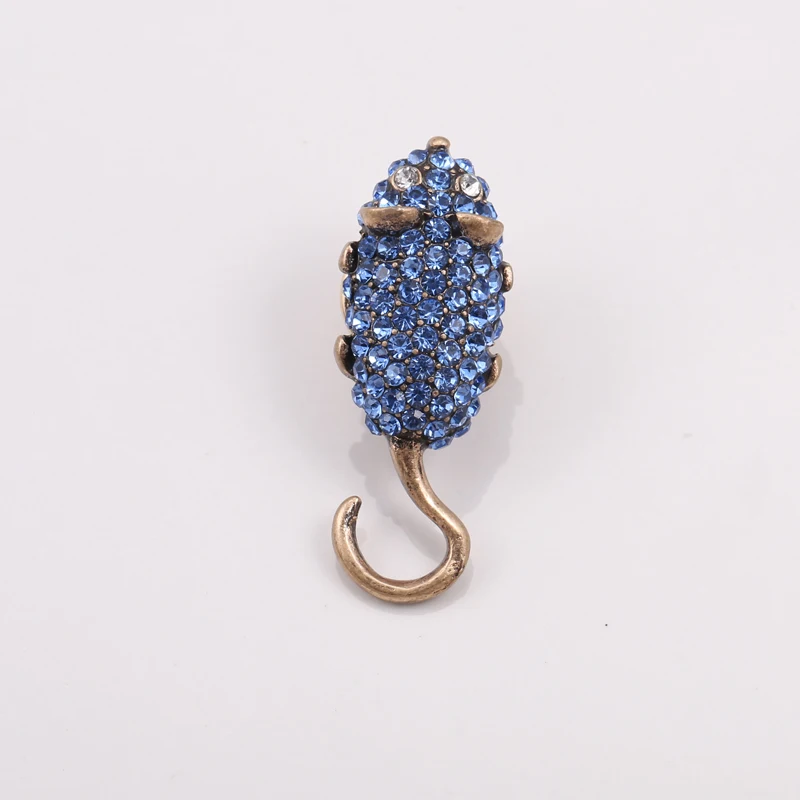 

6pcs/lot fashion jewelry accessories cute rhinestone mouse crown ice cream brooch pin