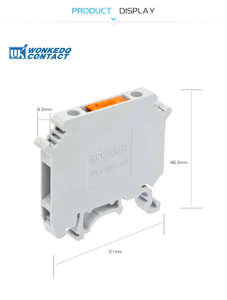 10 шт. UK-5-MTK P/P клеммные блоки на din-рейке вместо контактного соединителя Феникса отсоедините нож с тестовым винтом UK5