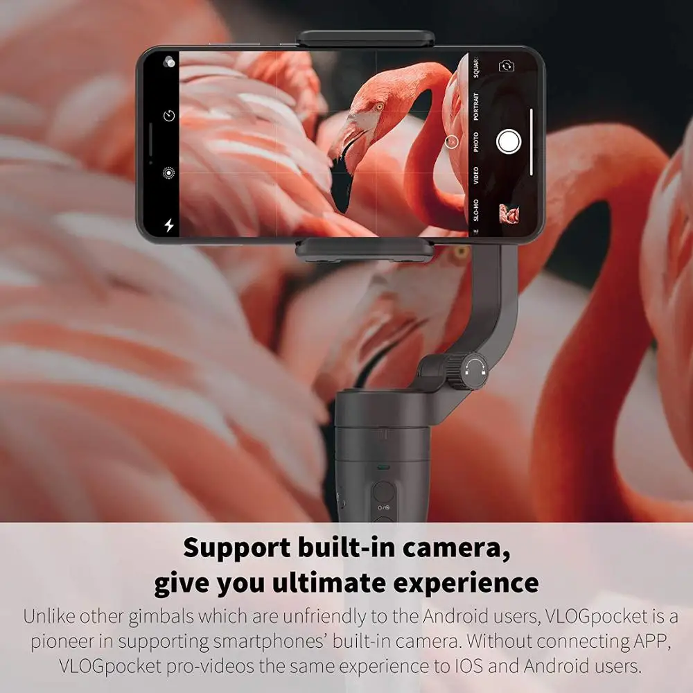 FeiyuTech Vlog kieszonkowy smartfon Gimbal 3 osiowy kardana ręczna różowy składany stabilizator dla androida 240g ładunek FeiyuTech Vlog kieszonkowy smartfon Gimbal 3 osiowy kardana ręczna różowy składany stabilizator dla androida 240g ładunek