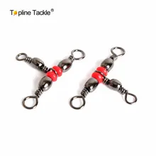 100 шт/партия 3 способа красный латунный рыболовный баррель#5*7 10*12 тройные поворотные рыболовные снасти Поворотный