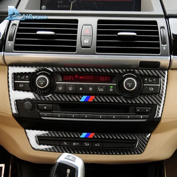 

Airspeed Carbon Fiber Car Console Panel Air Conditioning CD Frame Covers for BMW E70 X5 E71 X6 2008-2013 Accessories Car Styling