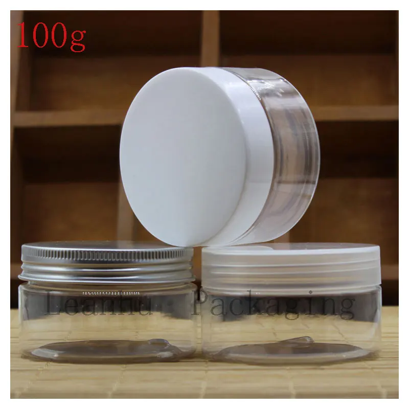 100G X 100PC Clear Cream Jars Cosmetic Packaging,Empty Cosmetic