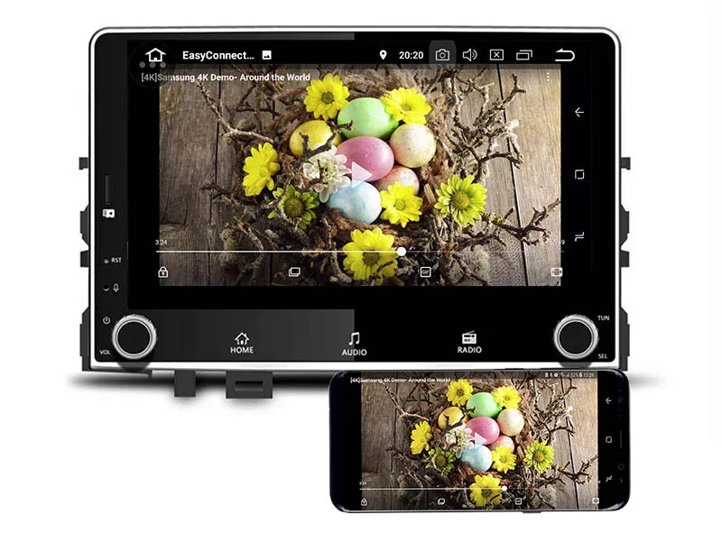 Sale OZGQ Android 8.0 Car Autoradio For KIA Rio 2017-2018 Touch Screen Auto GPS Navigation Bluetooth Radio Video Music Stereo 1