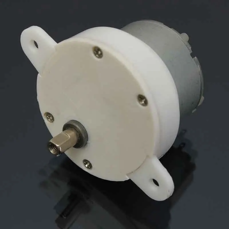 High Torque 3 RPM Cylinder Electric Micro Motor Gearbox Slow Down Mute DC 12V