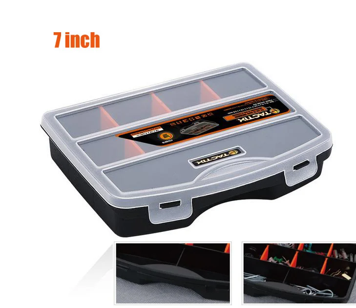 7 inch high grade plastic parts boxes, storage compartments storage