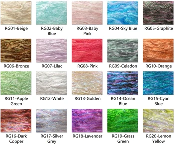 

400mm x 300mm x 3.0mm Acrylic/PMMA Ripple Glittering Sheets for Jewelries, Crafts, Art Works, Decoration - 6 pcs/pack