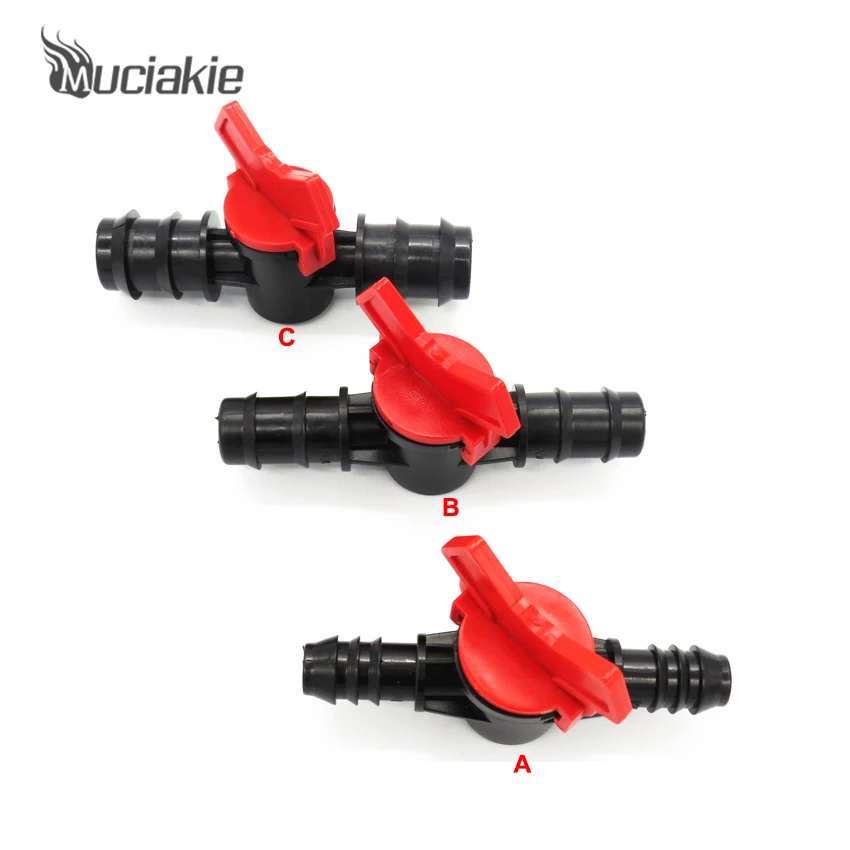 

MUCIAKIE 1 piece DN16 DN20 DN25 Water Hose Switch Equal Coupling Pipe Valve Garden Watering Irrigation System Fittings Connector