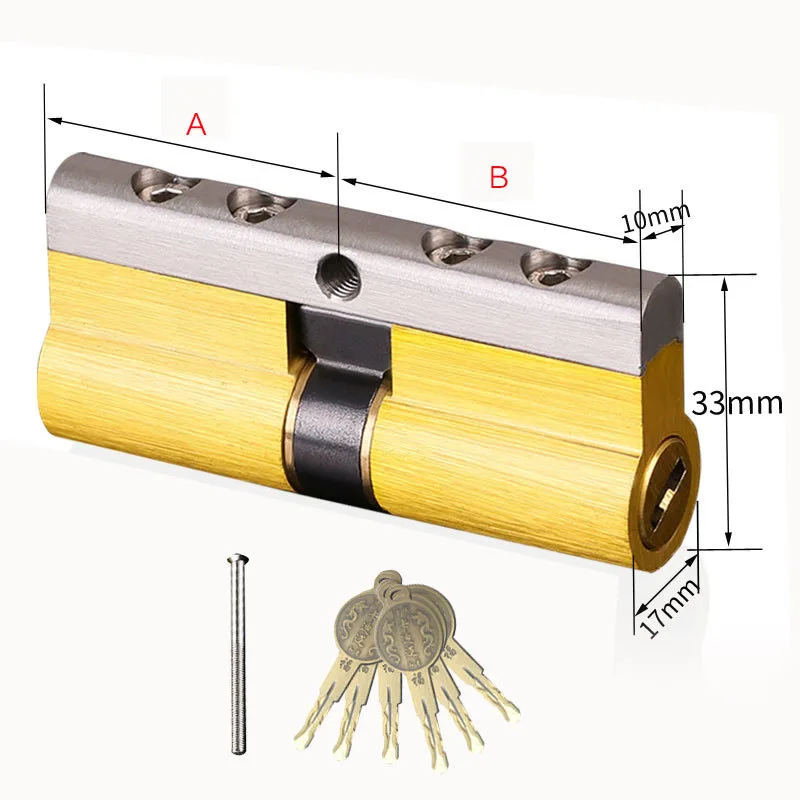 Новинка 65 мм-120 мм супер класс C Нержавеющая Сталь Противоугонная сердцевина дверного замка замок безопасности Цилиндр ключ замок 8 ключей