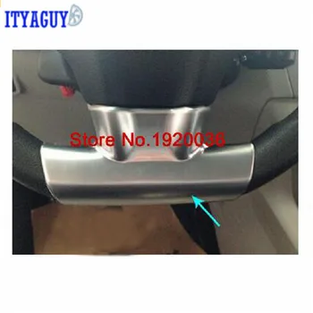 

Car styling Chrome trim steering wheel plate cover for Citroen Elysee C3 2011 stickers interior steering wheel decoration