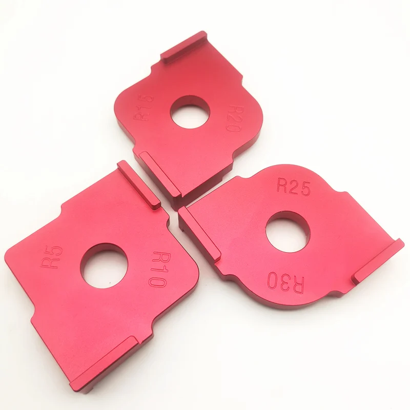  3Pcs/set Radius Quick-Jig Router Table Bit R5 R10 R15 R20 R25 R30 Corner Jig Templates Wood Routers