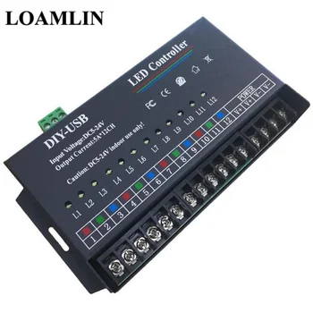 

USB DIY LED RGB Programmable Controller 5A*12Channels LED Controller For 3528&5050 Led Strip