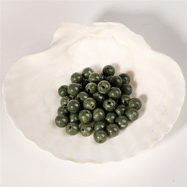 6mm Acrylic Clouds Beads Effect Round BEADS Spacer Loose Beads For Jewelry Making Accessories DIY Bracelet Necklace