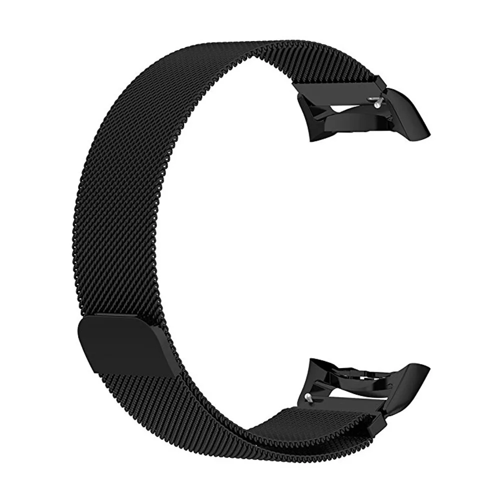Миланский магнитный ремешок для samsung gear Fit 2 SM-R360 браслет из нержавеющей стали для samsung gear Fit 2 Pro ремешок для часов - Цвет ремешка: Black