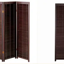 Деревянные жалюзи перегородка Восточный Японский Стиль 3-Панель складной Экран разделитель для дома декоративная Портативный азиатская мебель