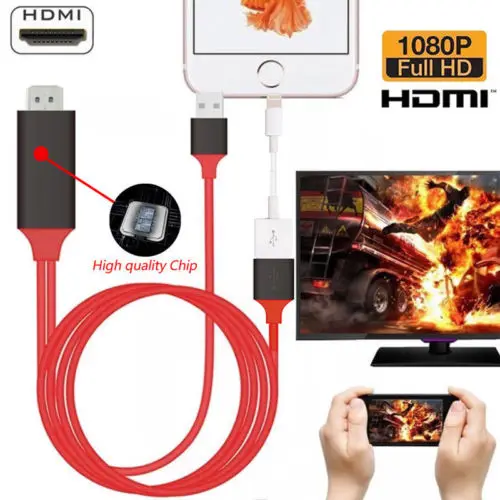 HDMI зеркальный смарт-кабель HD tv AV телефон к ТВ адаптер для iPhone/iPad/Android