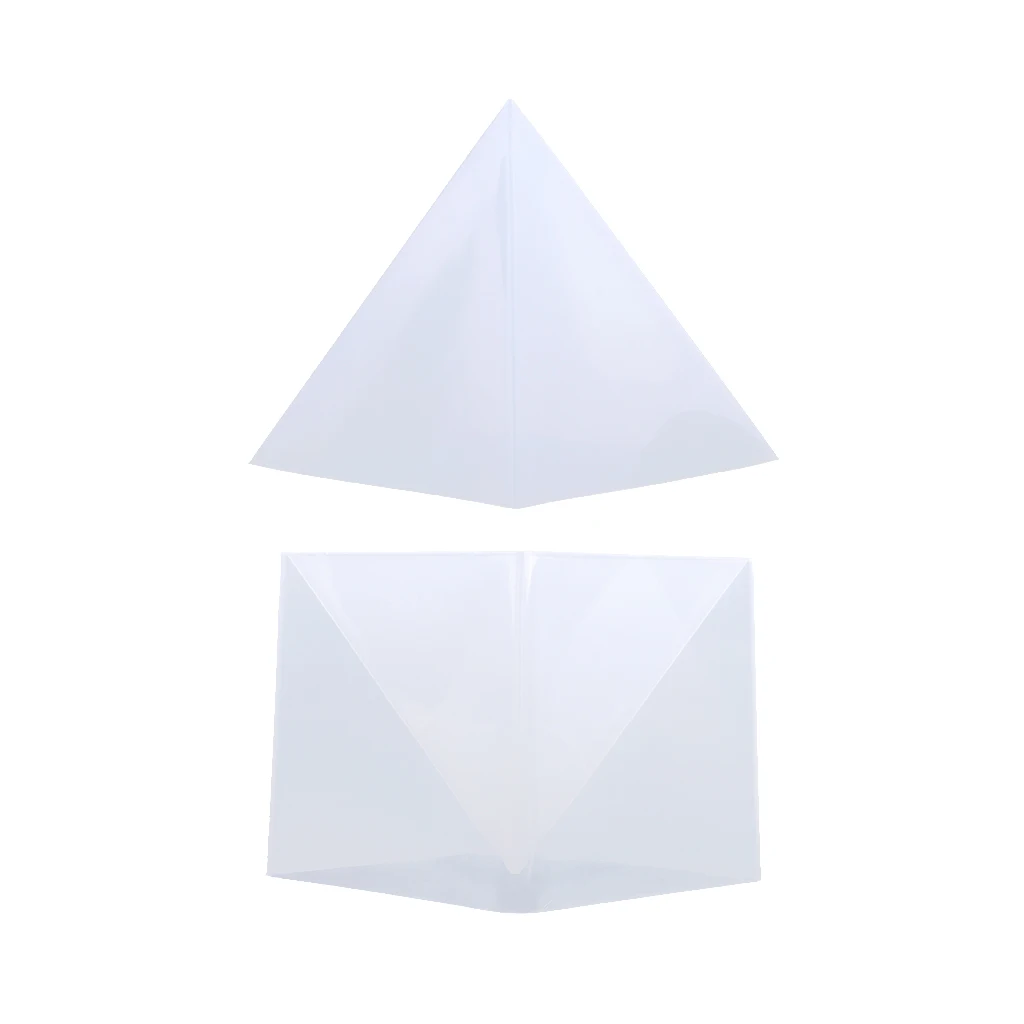 1 Set 15cm Large Pyramid Shape DIY Silicone Mould for Resin Casting Jewelry Making Ornaments Flower Specimen Making Supplies