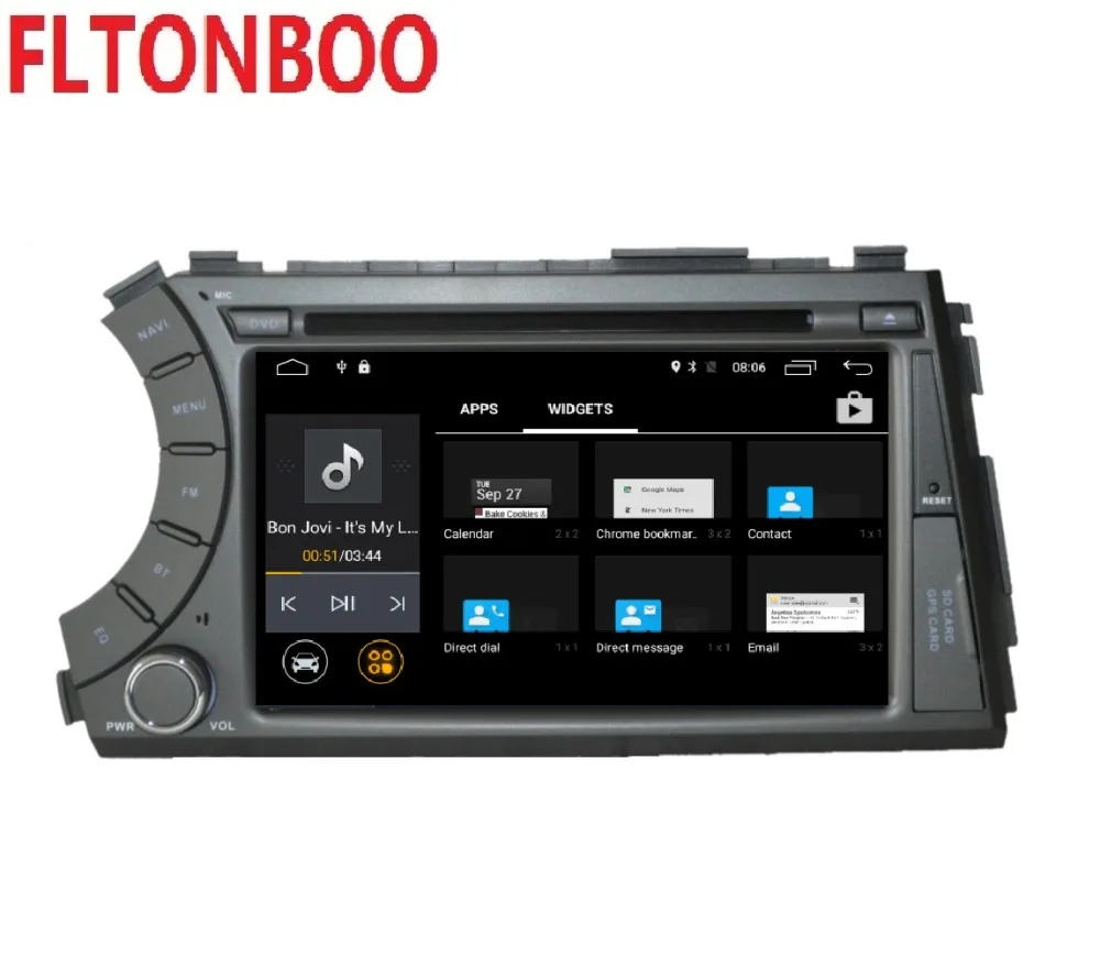 Clearance 7 inch Android 9 for ssangyong Kyron Actyon 2din car dvd,gps wifi,radio,bluetooth,Steering wheel,free 16g map,mic,touch screen 3