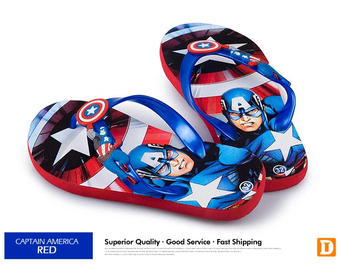 2017 cartoon children slippers Spider man boys slippers Captain America beach summer kids slippers indoor shoes home sandals  girls 530 (6)