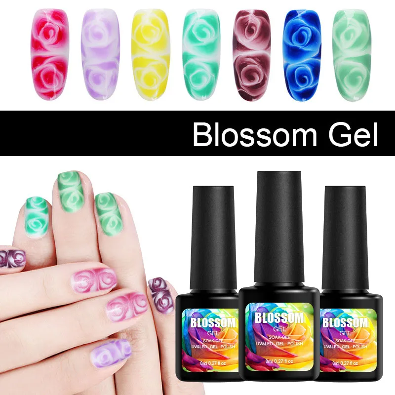 Гель-лак для ногтей FITURESUX Soak Off Blossom Draw Painting УФ-Гель-лак дизайна DIY Дизайн нужен