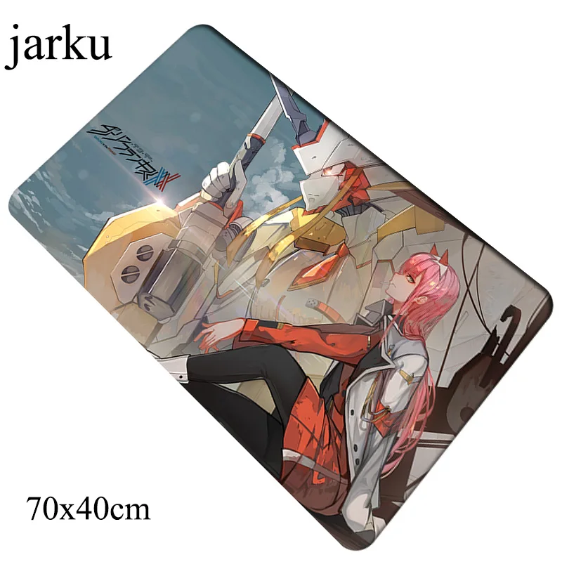 Darling в franxx коврик для мыши геймер подарок 700x400x2 мм notbook коврик для мыши игровой коврик для мыши высокое качество коврик для мыши PC padmouse