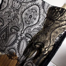 LASUI 1,3 м* 1,5 м = 1 шт кисточкой ресниц Французский кружевной ткани чёрная одежда шаль пляжная юбка занавес украшения аксессуары C0203