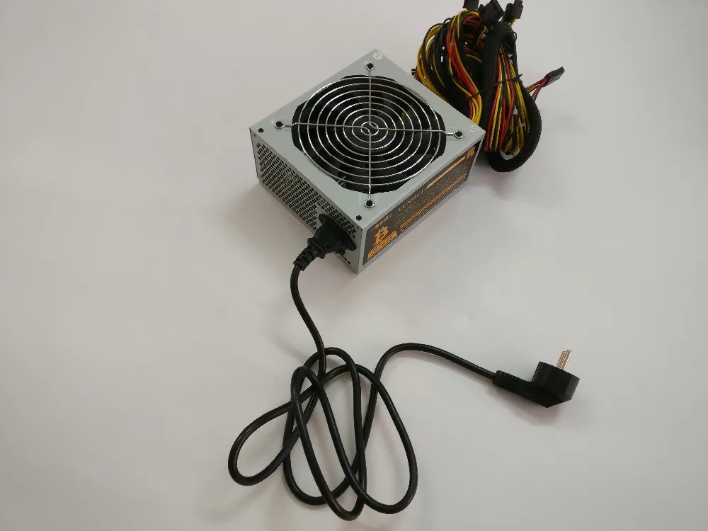 YUNHUI ETH ZCASH SC MINER Gold POWER 1800 Вт BTC источник питания для RX 470/570 RX480/580 6 GPU карт