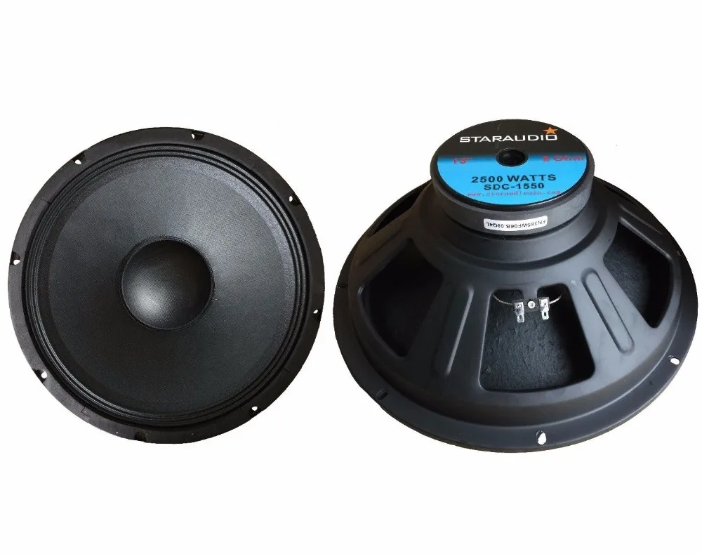 STARAUDIO 2Pcs Pro DJ PA 2500W 15" Raw Speaker Audio Subwoofers 8 Ohm