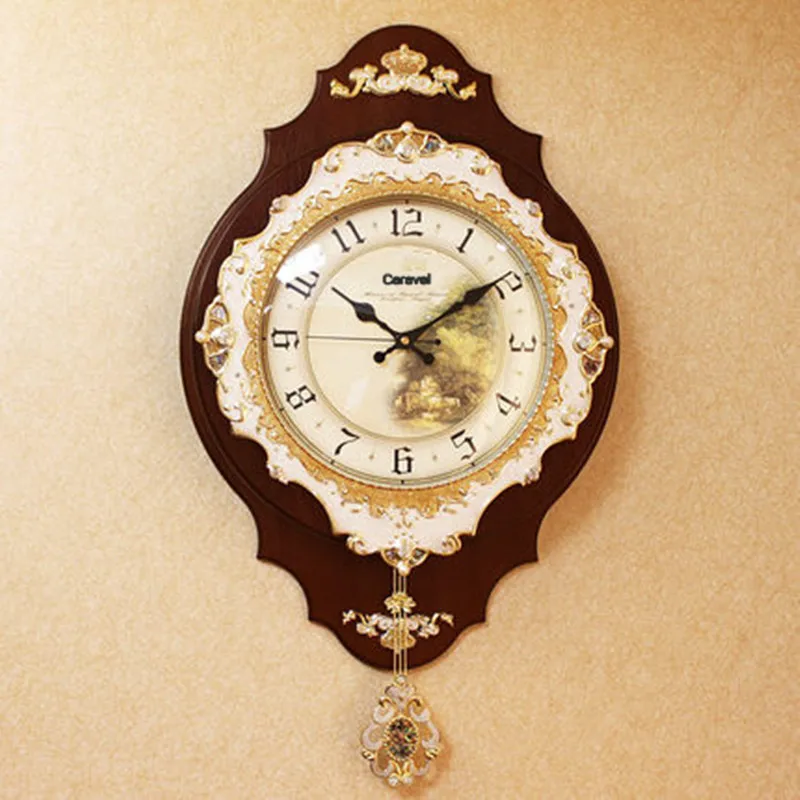 

Art Large Creative Wall Clock Modern Design Silent Fashion Clock Europe Type Restoring Ancient Digital Wall Clock European 4C247