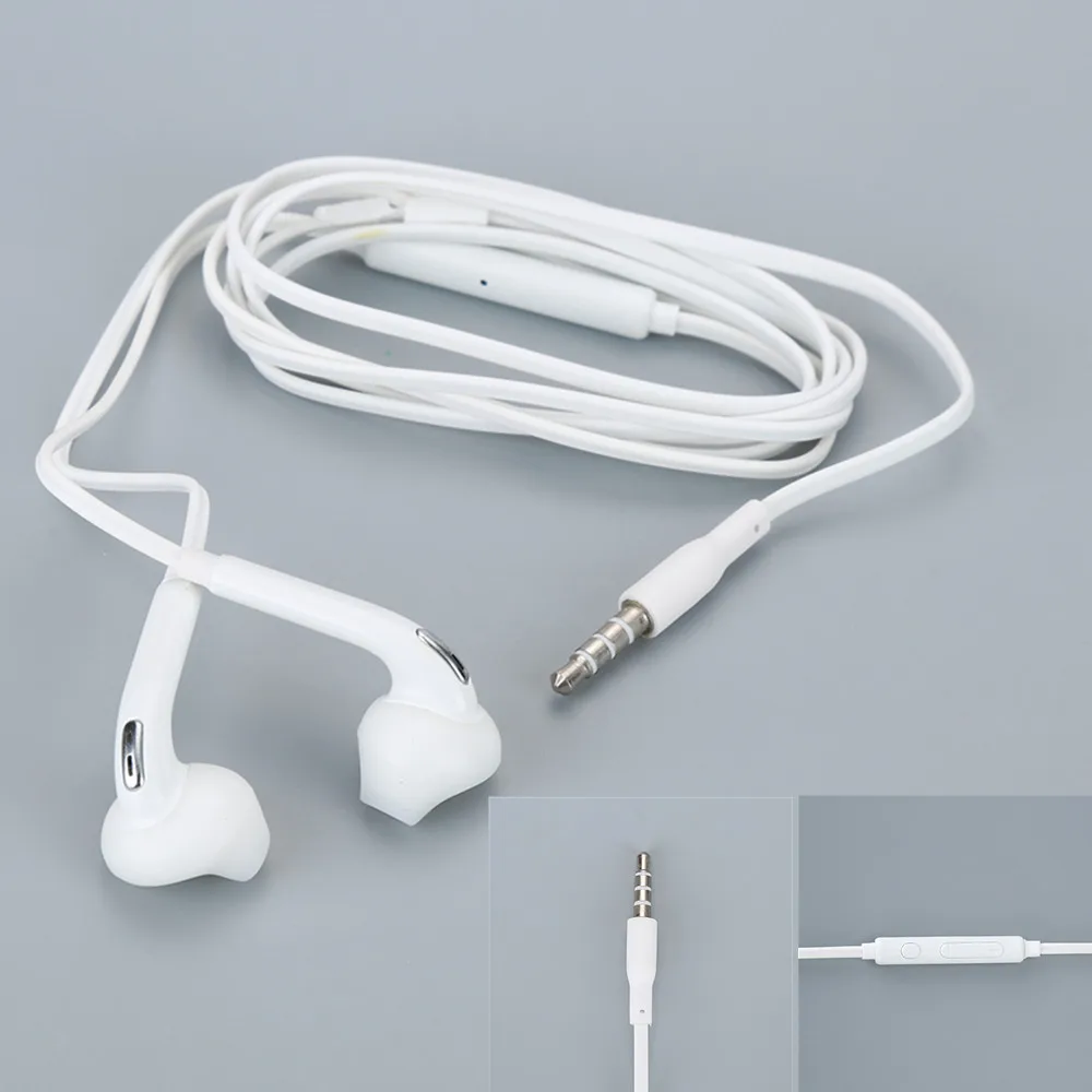 

3.5mm Wired Earphone Stereo Earphones Portable Sport Running Headset with Mic Volume Control Universal for iPhone Samsung S6