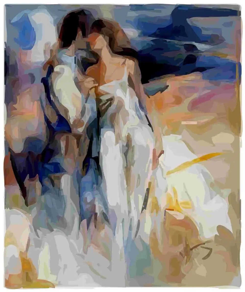 painted oil painting on canvas fashion decorative mural picture