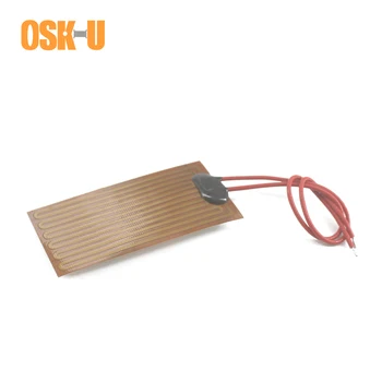 

0.15-0.3mm thickness Polyimide Film Heater 24V Flexible Electric Heating Element Anti-freezing Heater Band for Machinery