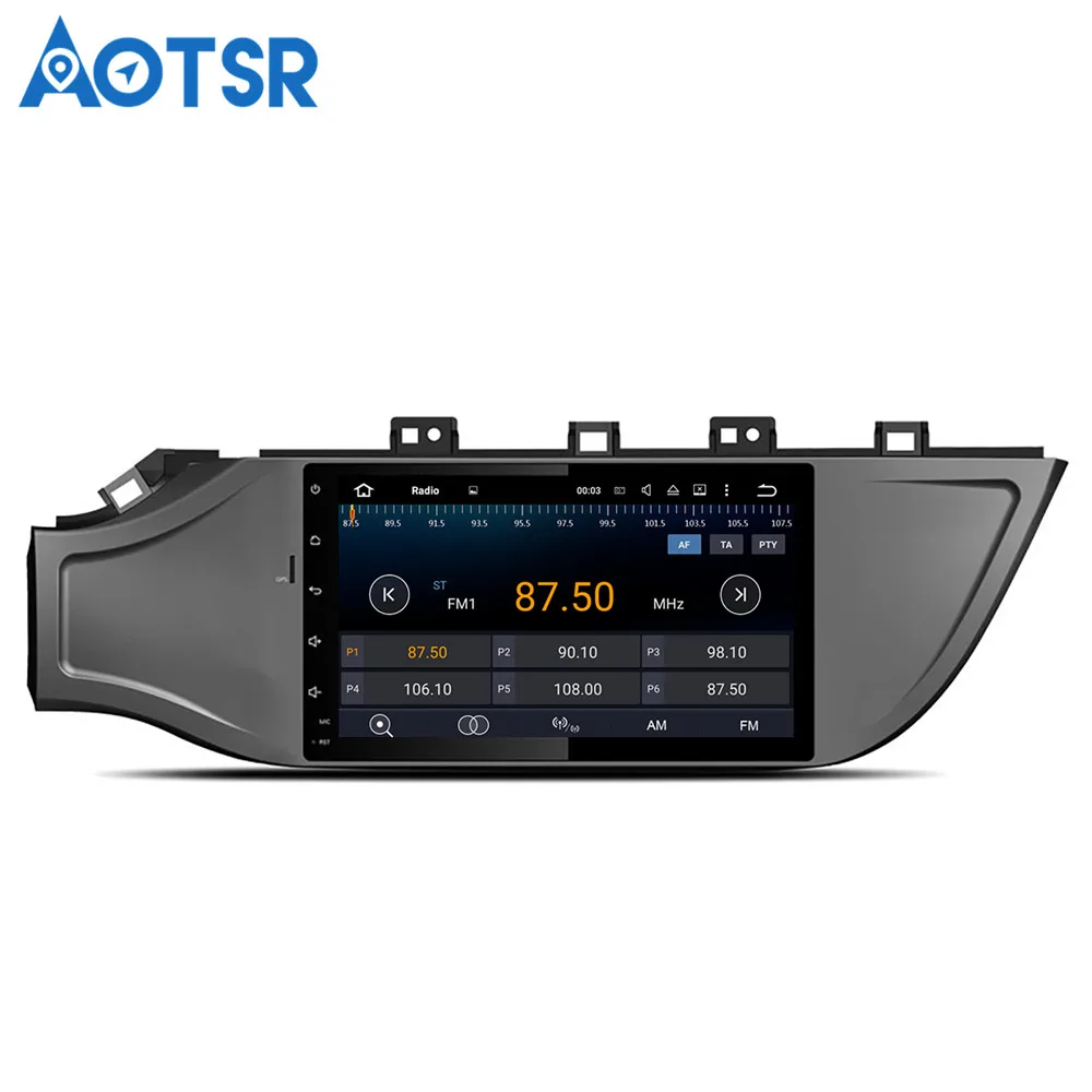 Perfect Aotsr Android 8.0 Car GPS Navigation Car NO DVD Player Headunit for KIA Rio 2017 2018 2019 Russia Version Radio Recorder 2