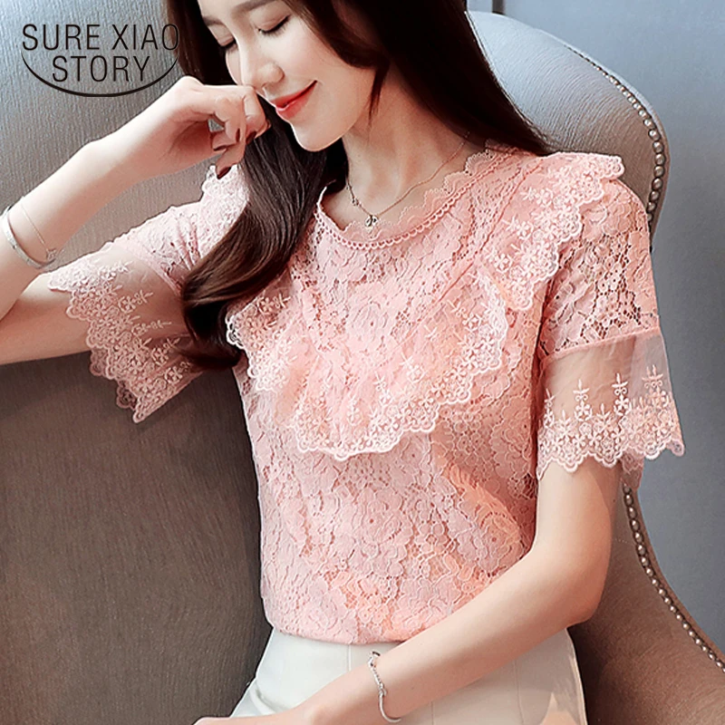 

summer tops for women 2019 dames blouse zomer womens summer tops and blouses lace tops women ladies blouses pink blouse 4627 50